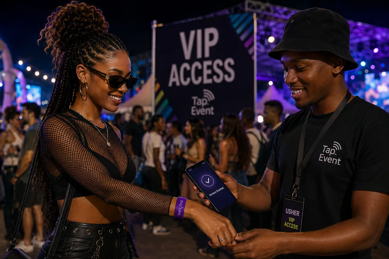 Music event VIP access